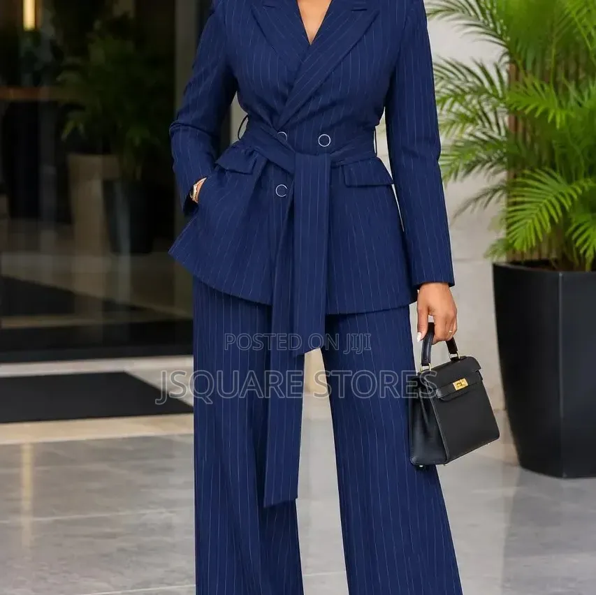 Ladies Stripe Suit, Available in Beautiful Colours From Size 8 - 18