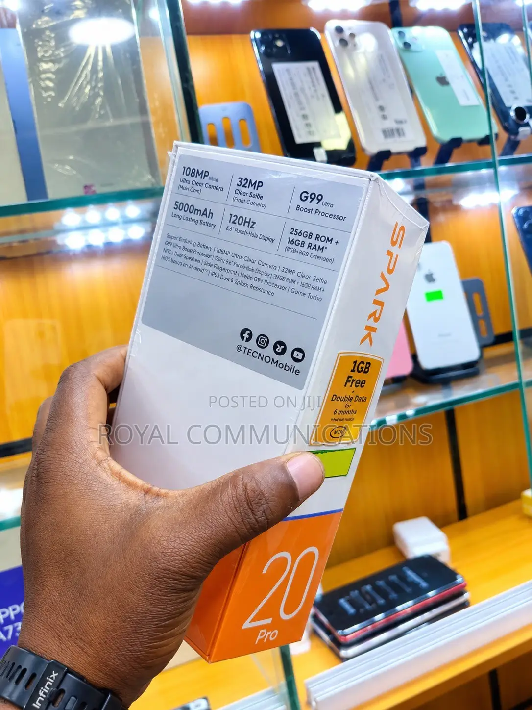 New Tecno Spark 20 Pro 256 GB Black