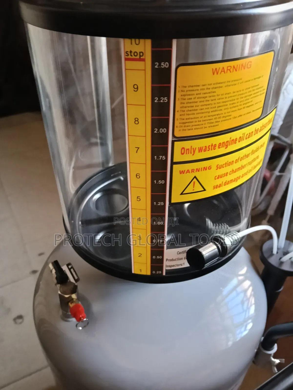 Oil Extractor 70L With Glass (Pneumatic)