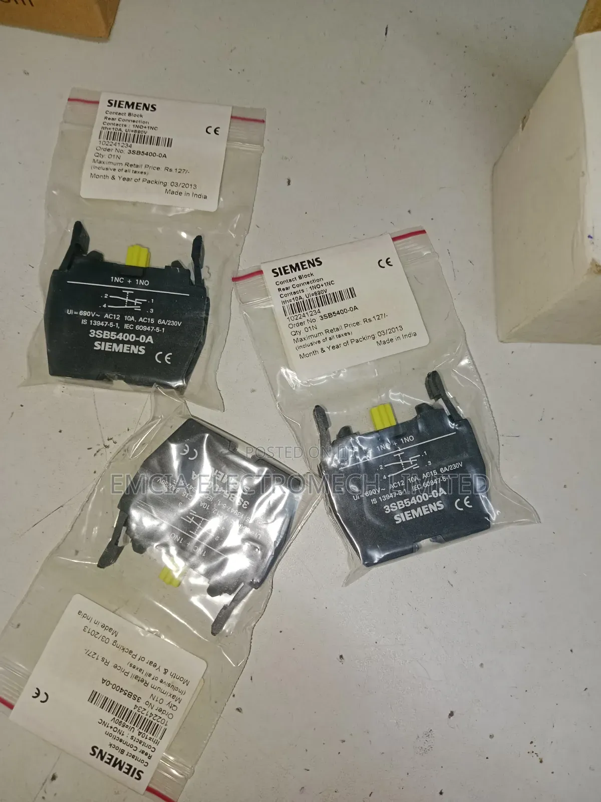 Siemens 3sb5400-0a Contact Block