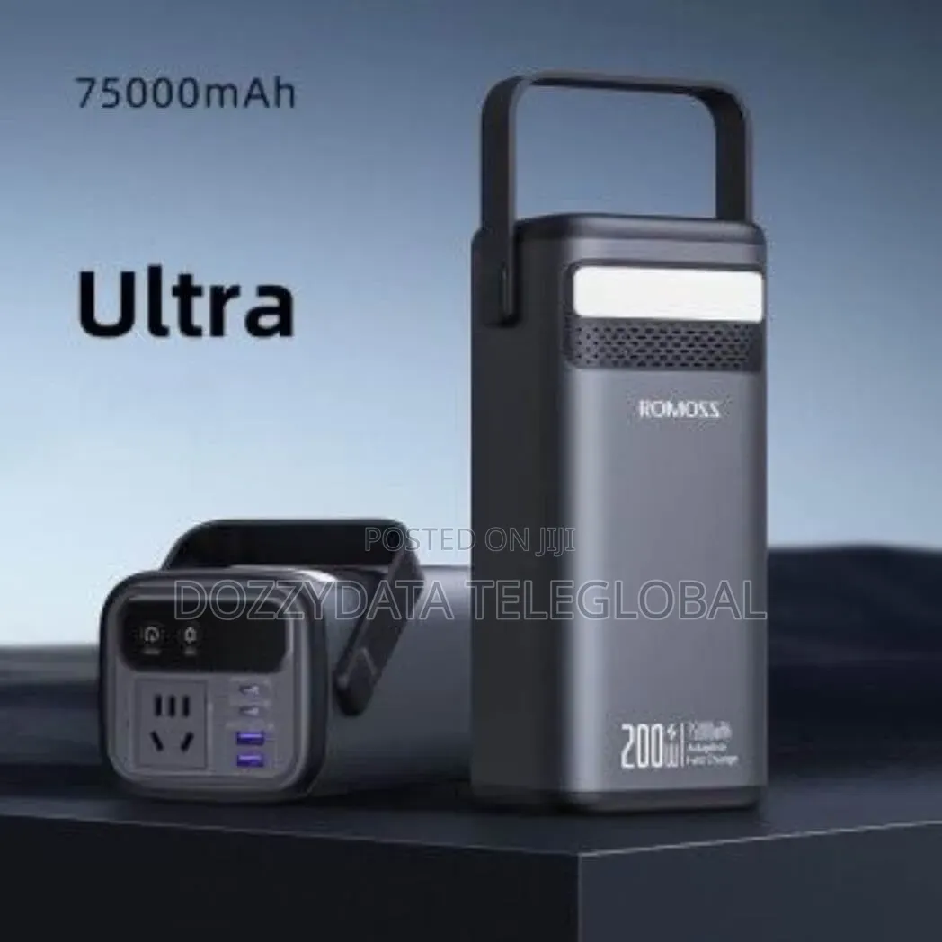 Romoss 75,000mAh 200W Portable Power Station (Model: PMT75-1E2-2133H)
