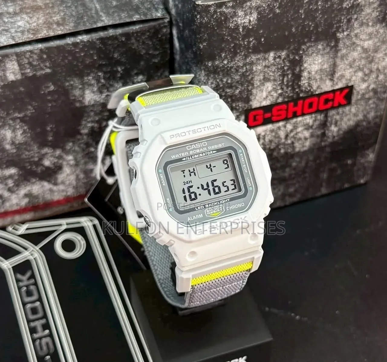 Casio Gshock Water 20 Bar Resist. Fidlock Patented Magnetic Hook