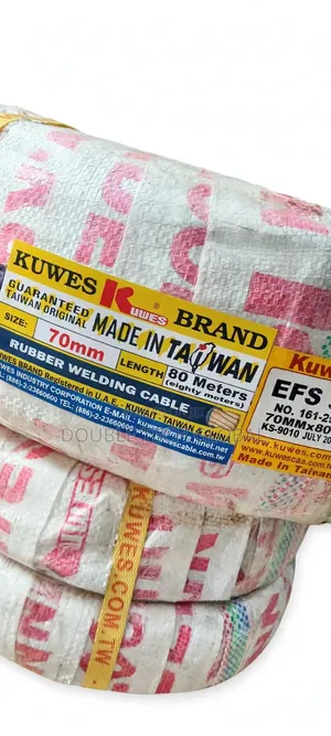 Kuwes 70MM X 80M Rubber Welding Cable - Original Taiwan - Heavy Duty