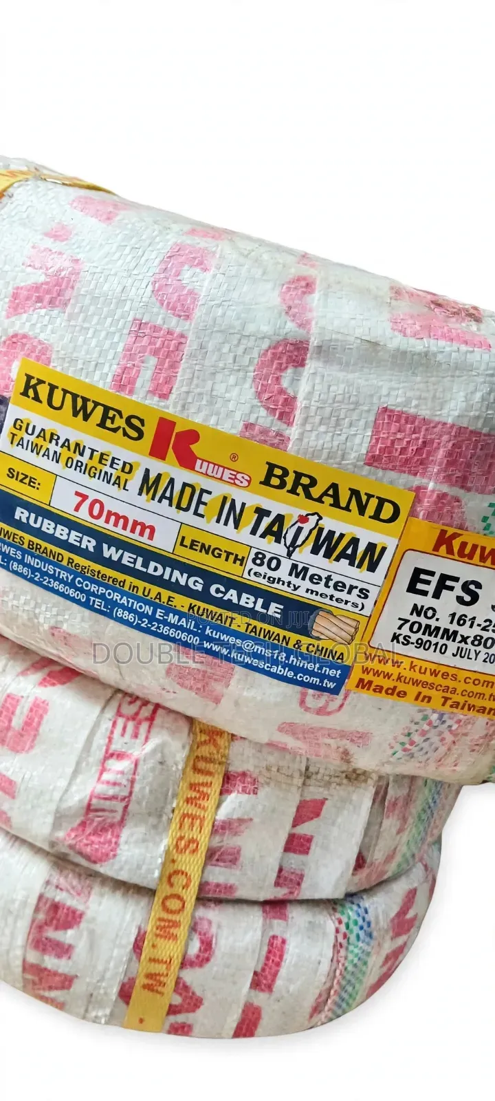 Kuwes 70MM X 80M Rubber Welding Cable - Original Taiwan - Heavy Duty