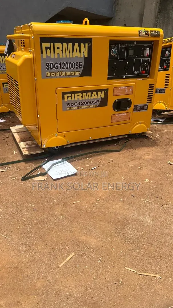 Brand New Firman Soundproof Diesel Generator 12kva %copper