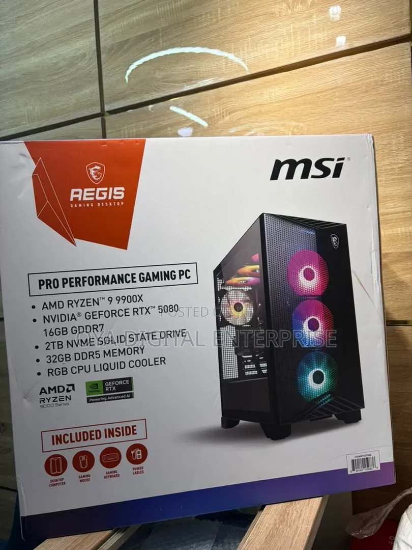 New Desktop Computer MSI 32GB AMD Ryzen 9 SSD 2T