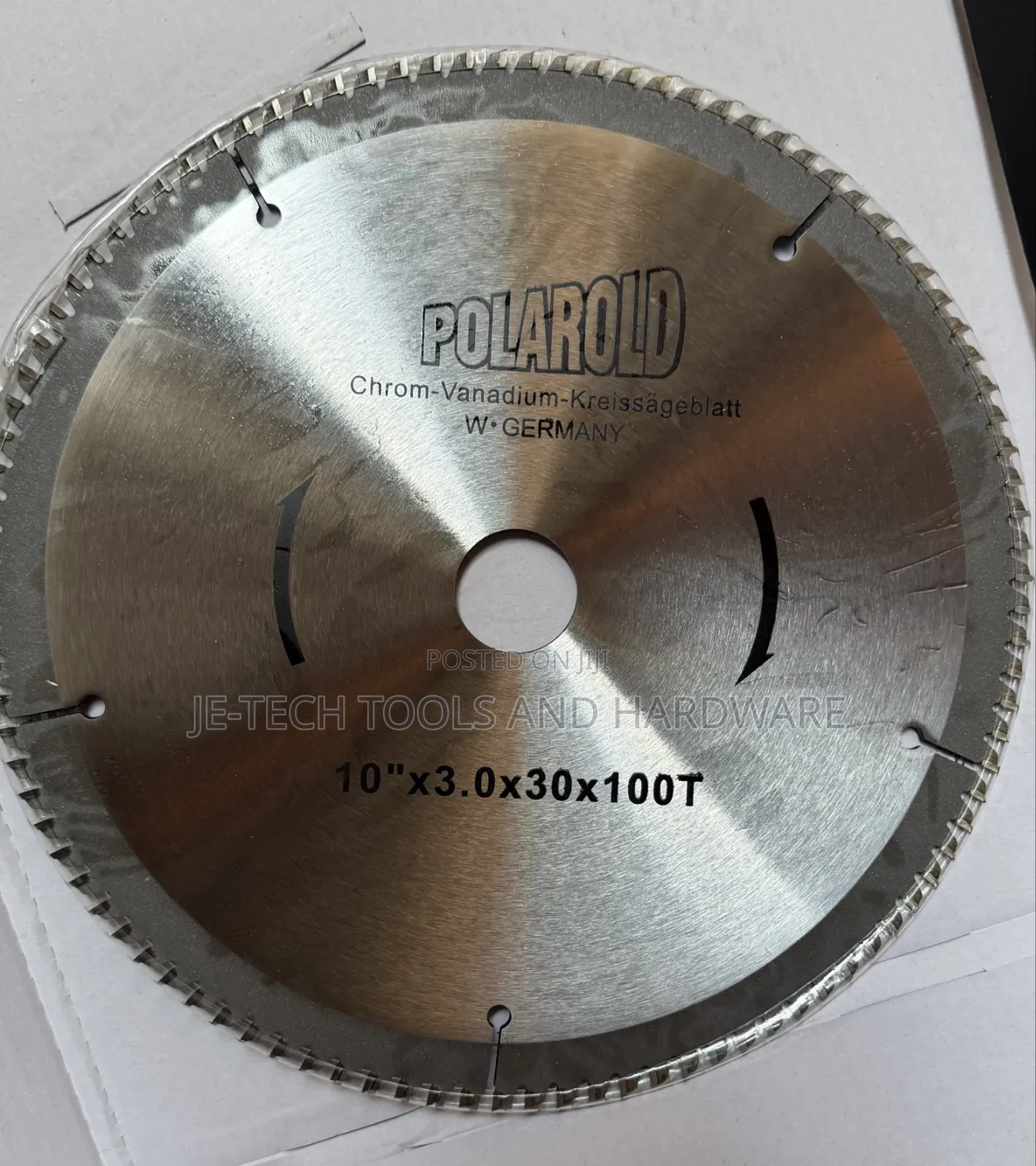 Polaroid Chrome-Vanadium Circular Saw Blade (10"x3.0x30x100t)