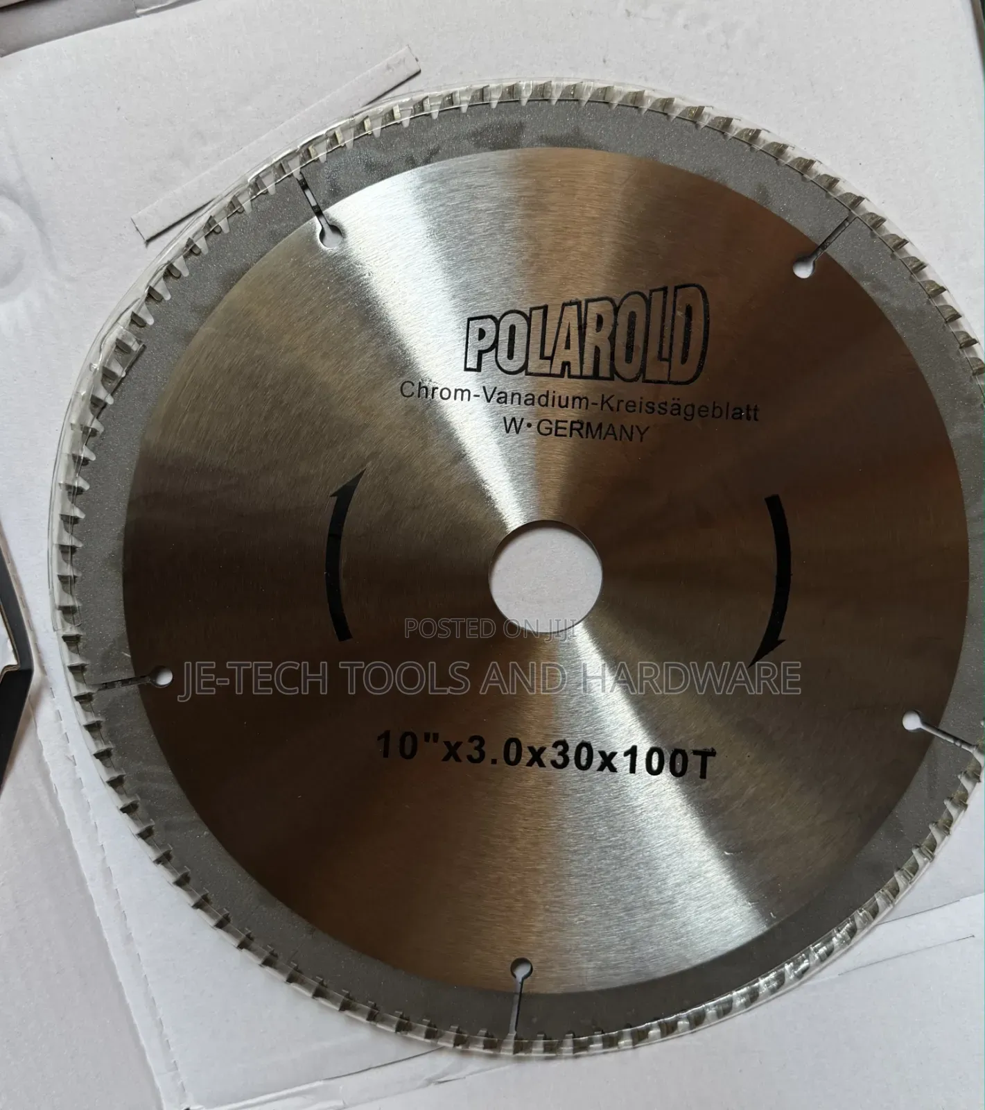 Polaroid Chrome-Vanadium Circular Saw Blade (10"x3.0x30x100t)