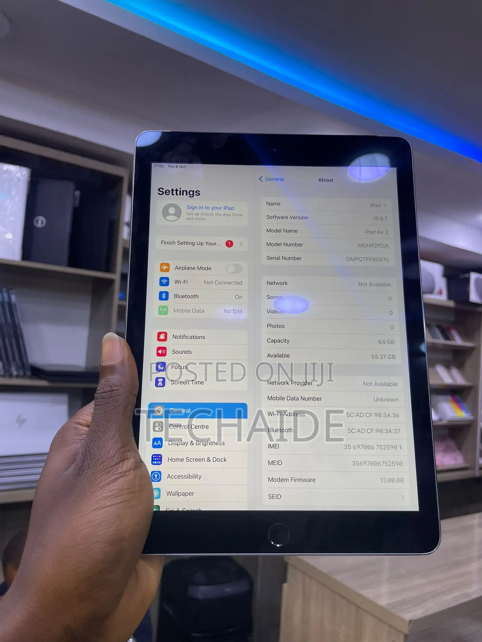 Apple iPad Air 64 GB Silver