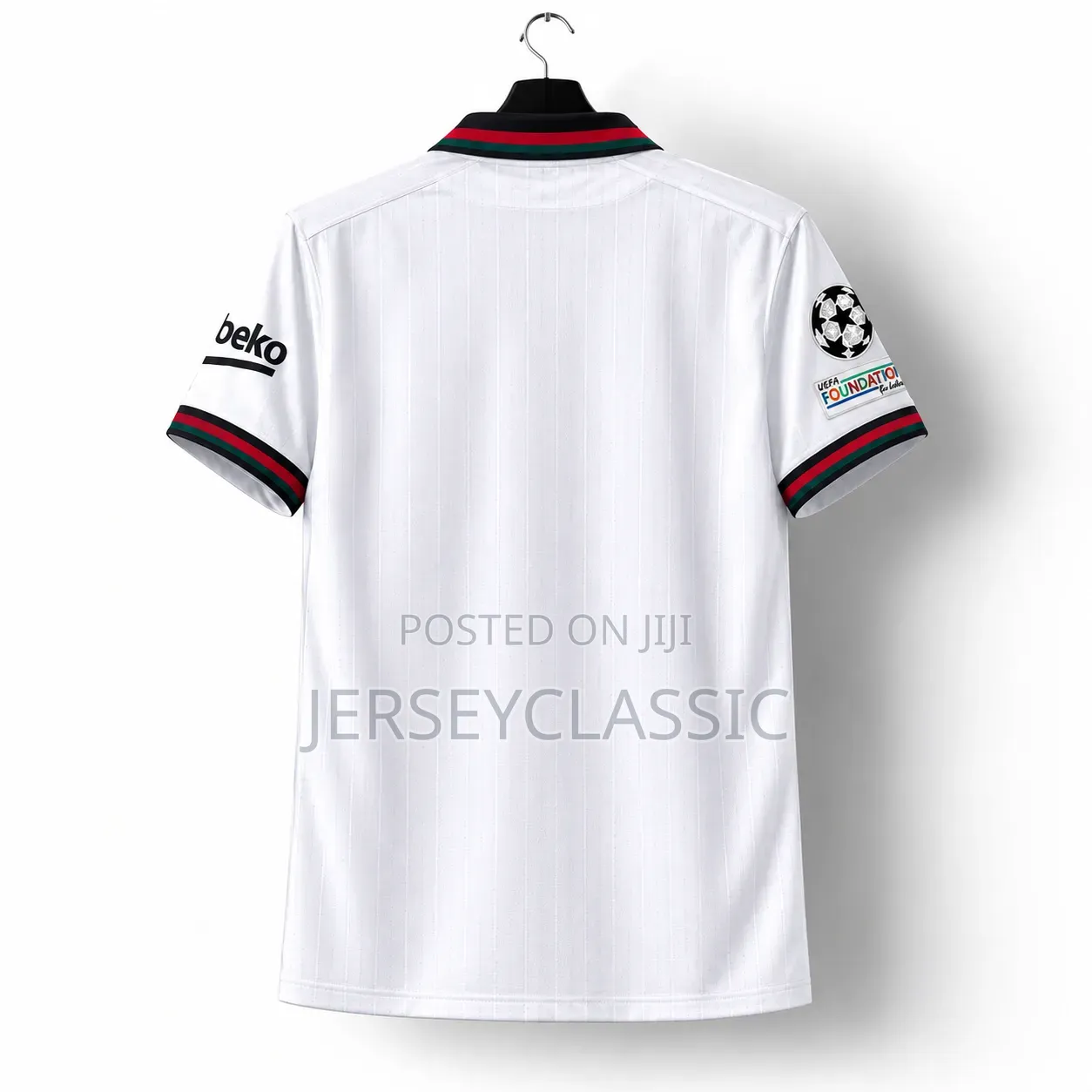 Barcelona White Away Retro Jersey – Classic Design