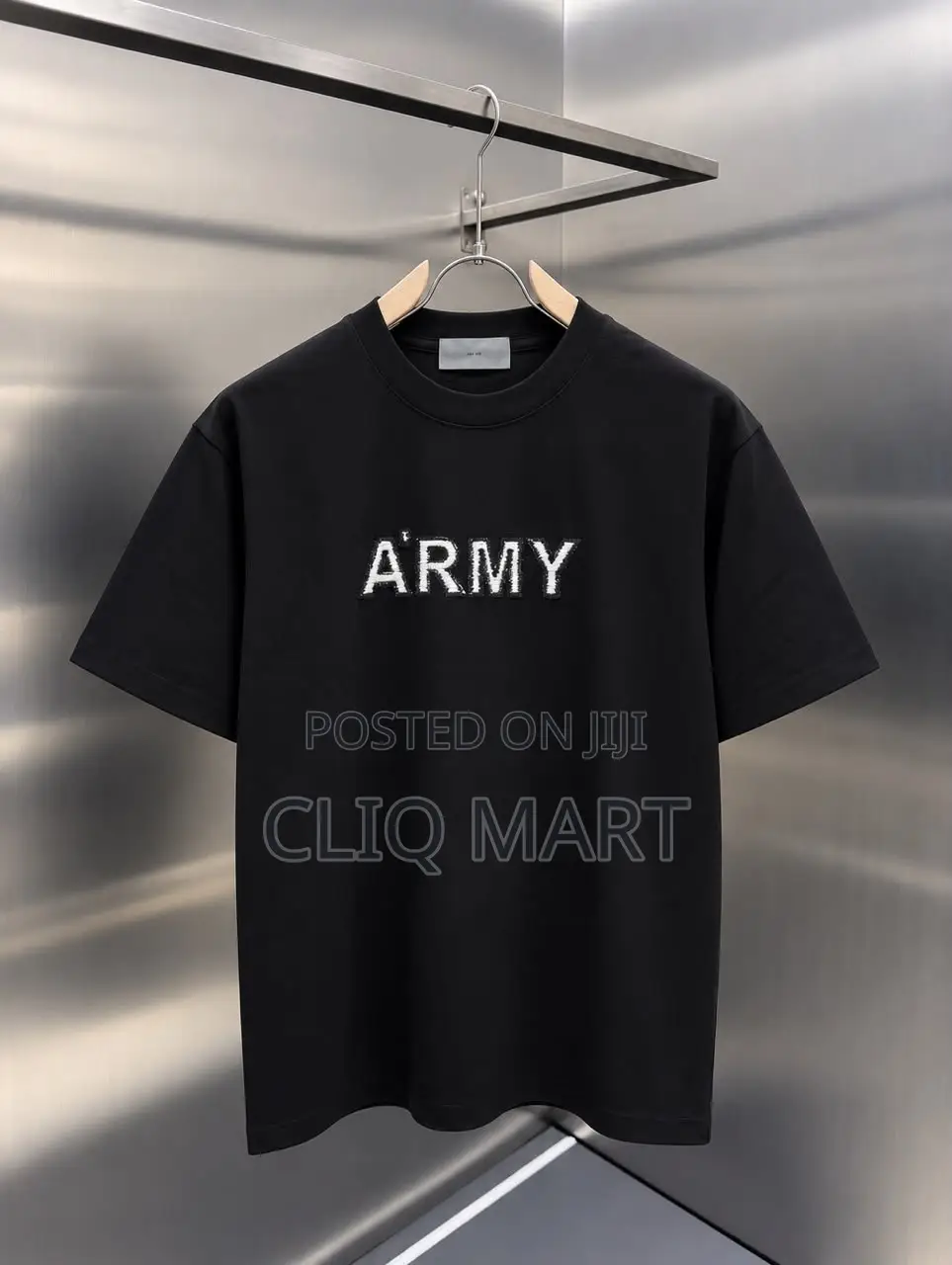 AMI Paris "A'AMI" Logo Embroidered T-Shirt | Grey, Black & White