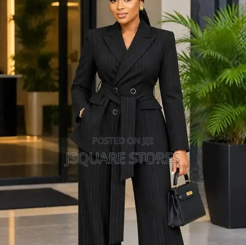 Ladies Stripe Suit, Available in Beautiful Colours From Size 8 - 18