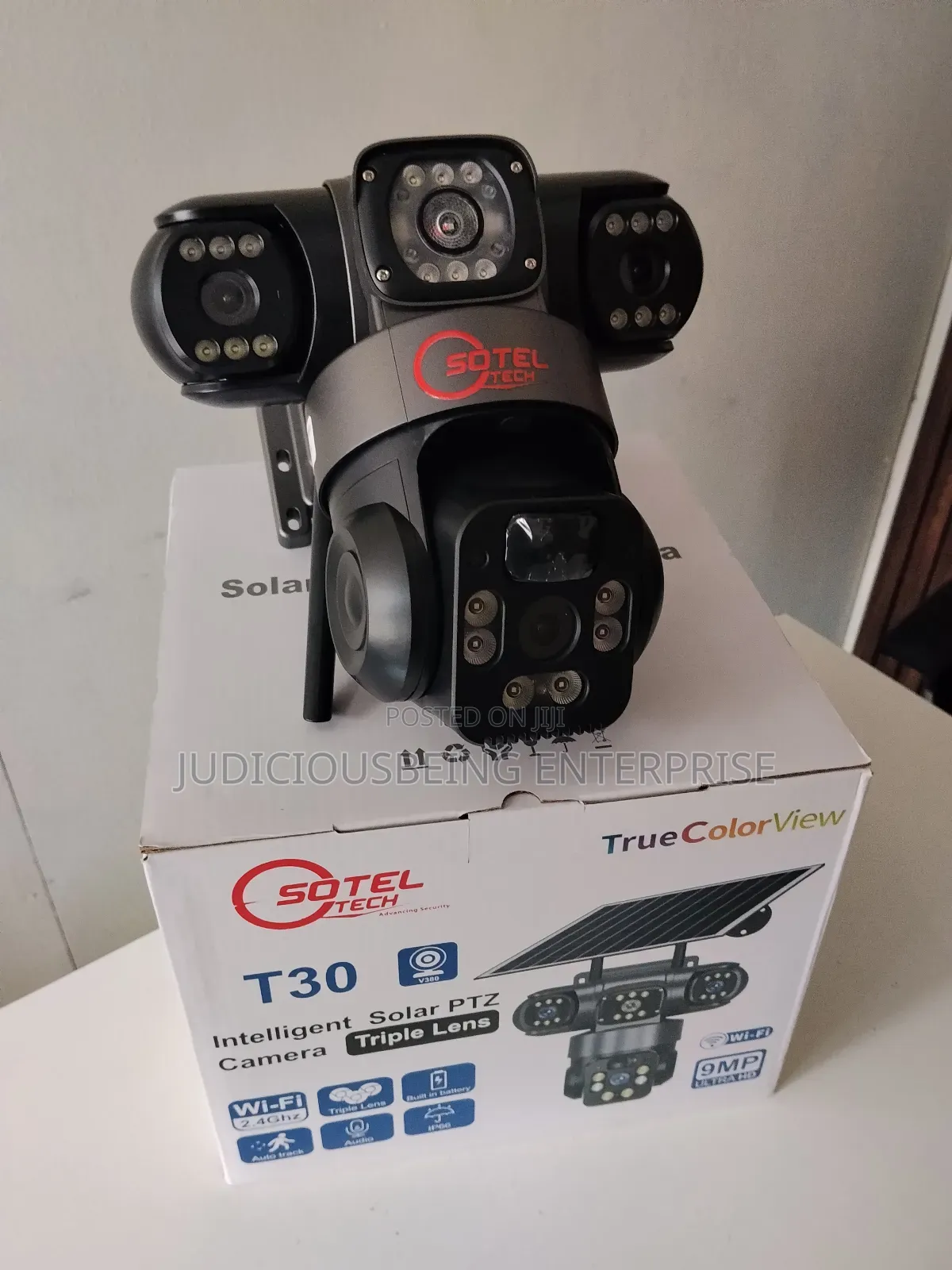 Triple Lens WiFi Solar Camera(No SIM Card Required)