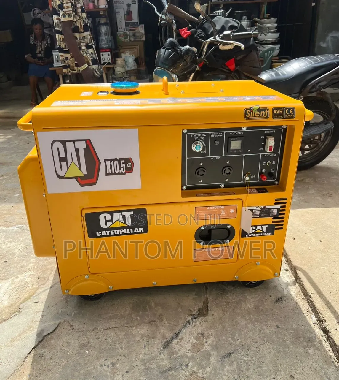 CAT Mantrac 10/10.5kva Soundproof Diesel Copper Generator Set in Stock