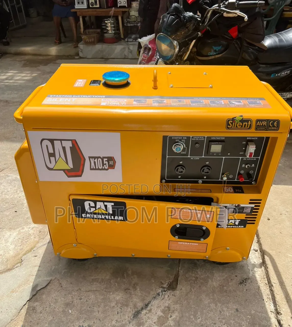 CAT Mantrac 10/10.5kva Soundproof Diesel Copper Generator Set in Stock