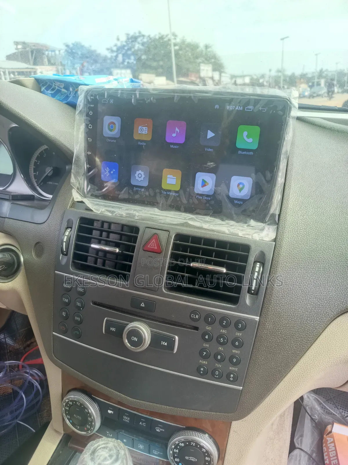 Android Screen for Mercedes Benz C-Class 2008 to 2010 Model With Camra