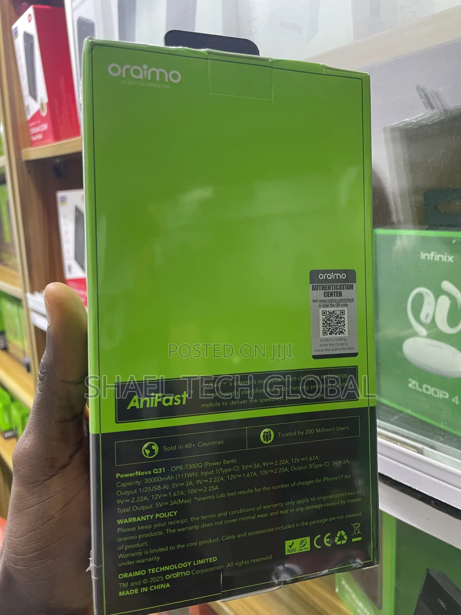 Oraimo 30,000mah 7300Q Powerbank