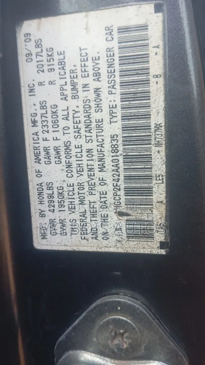 Honda Accord 2010 Black