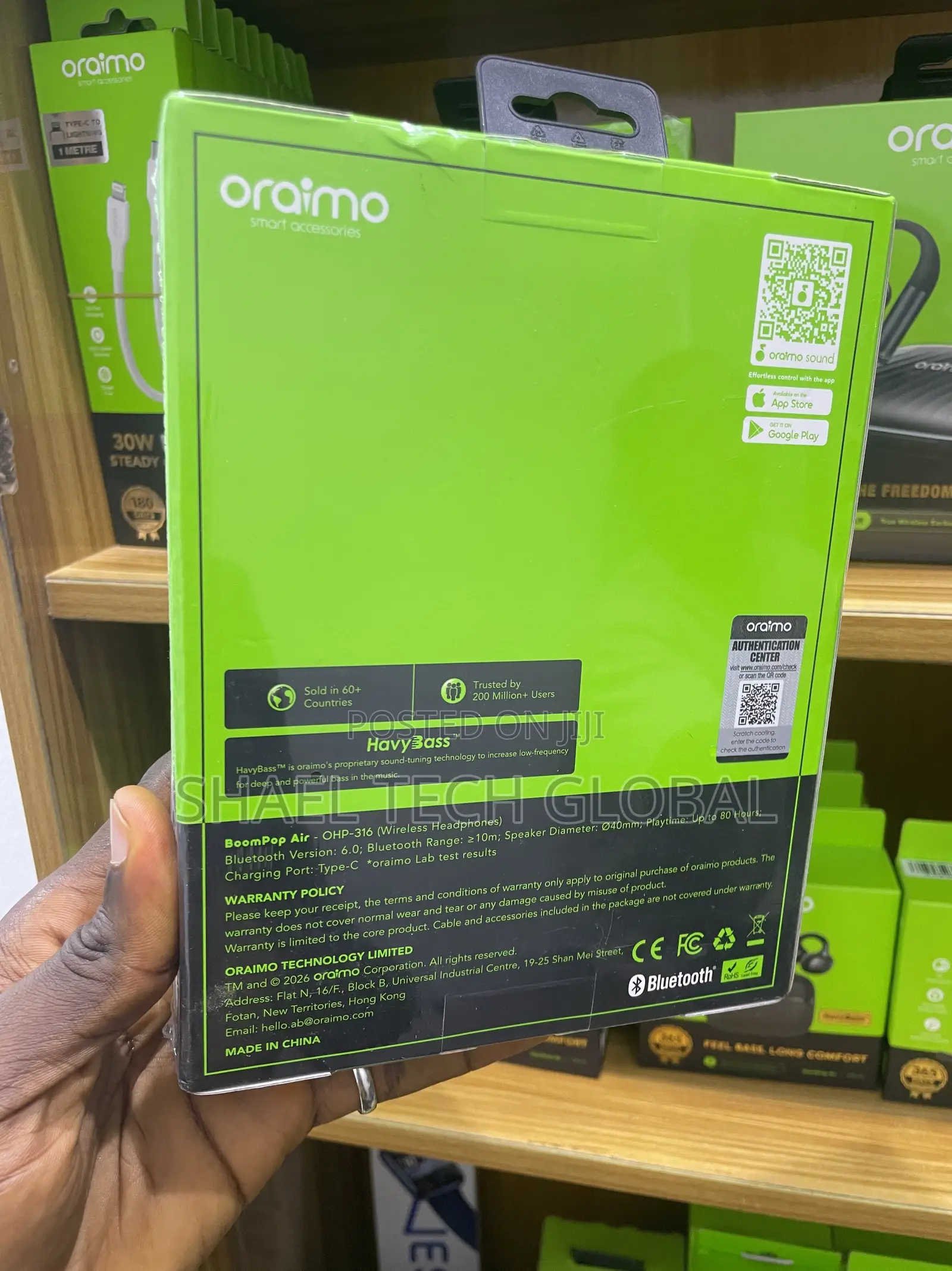 Oraimo BoompopAir Ohp 316 Headset