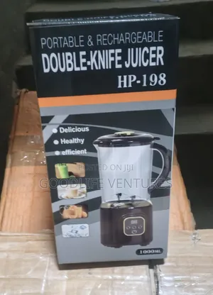 Portable Rechargeable Double-Knife Juicer
