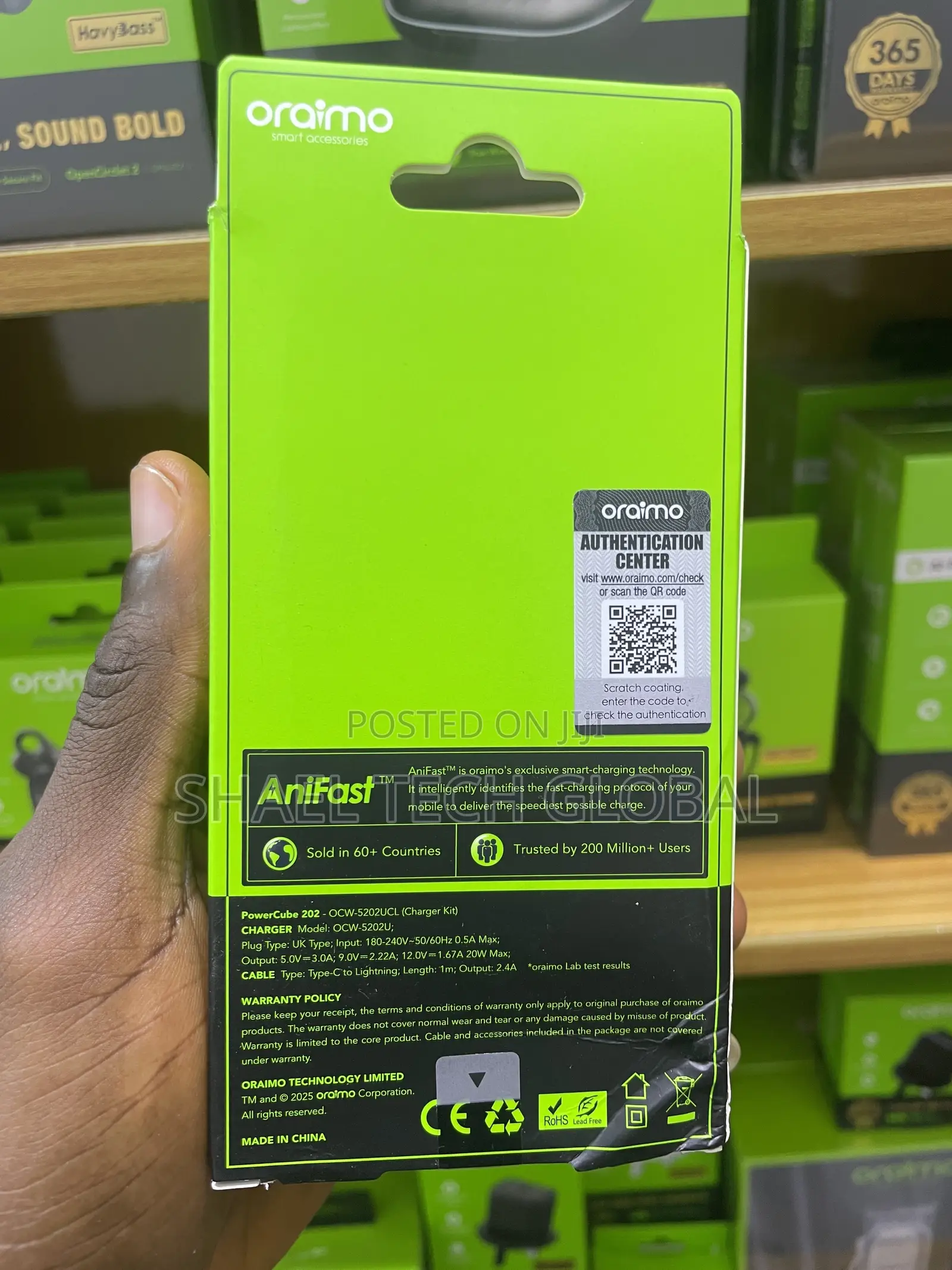 Oraimo Ocw 5202UCL 20W iPhone Charger