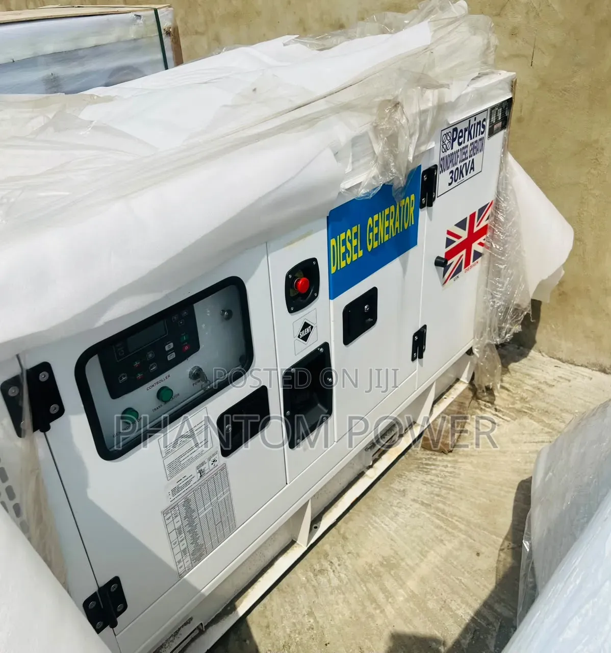 New 30kva Perkins England Diesel Soundproof Generator With Warranty