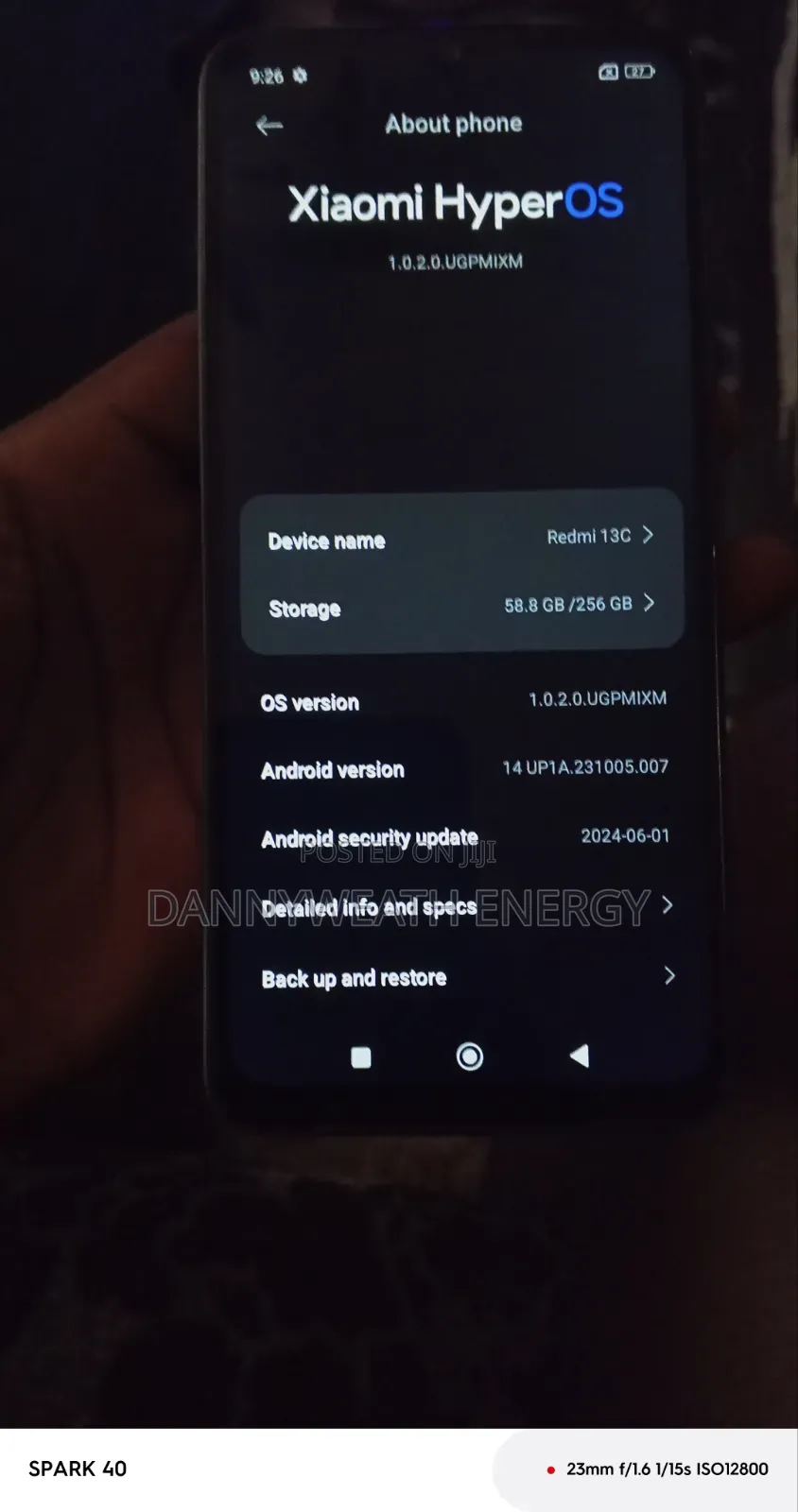 Xiaomi Redmi 13C 256 GB Gray