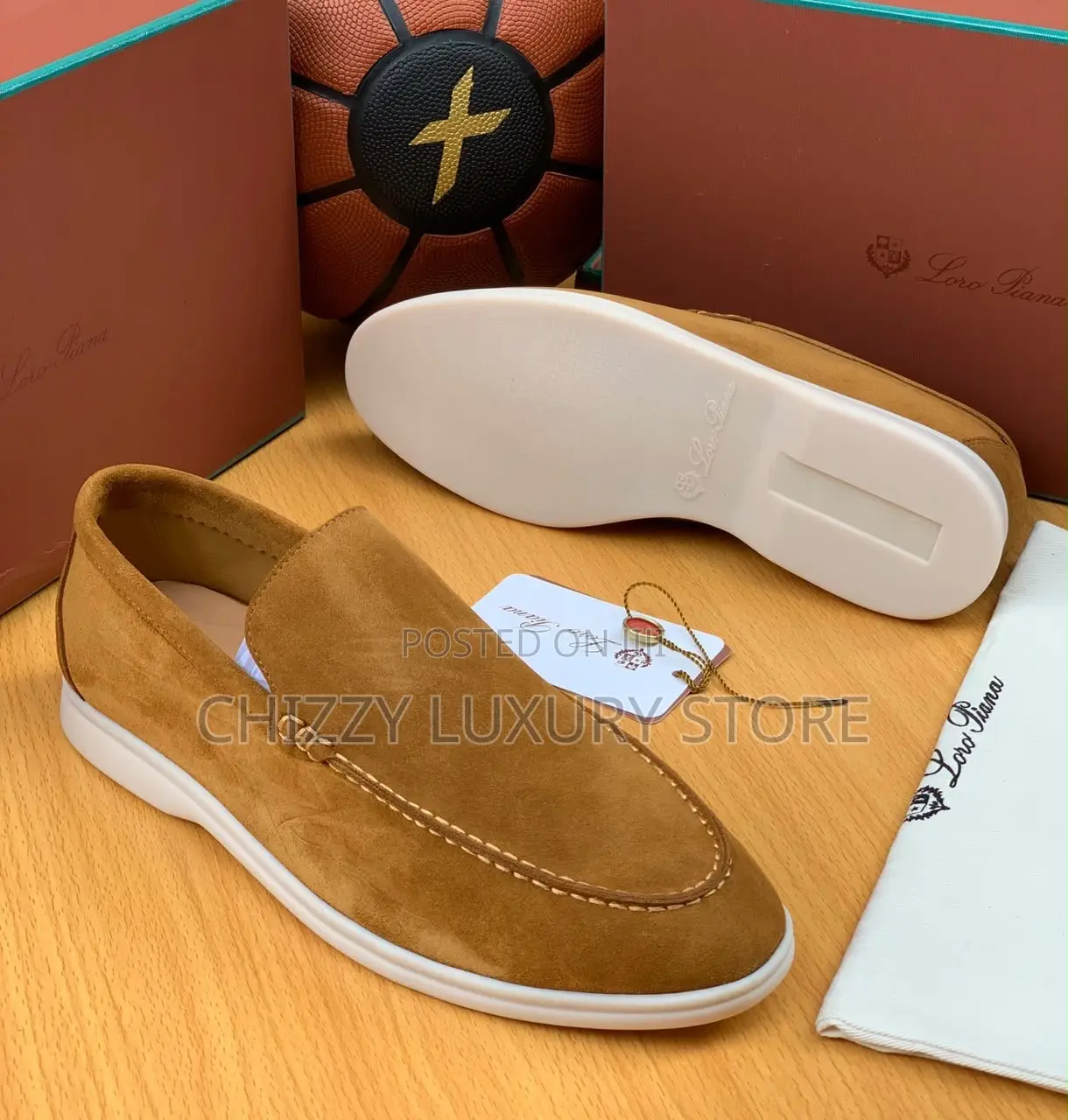 Loro Piana Quality Luxury Men Suede Shoe