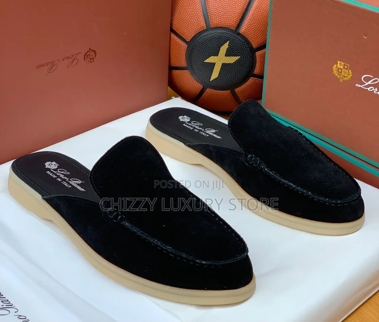 Loro Piana Quality Luxury Men Suede Half Shoe