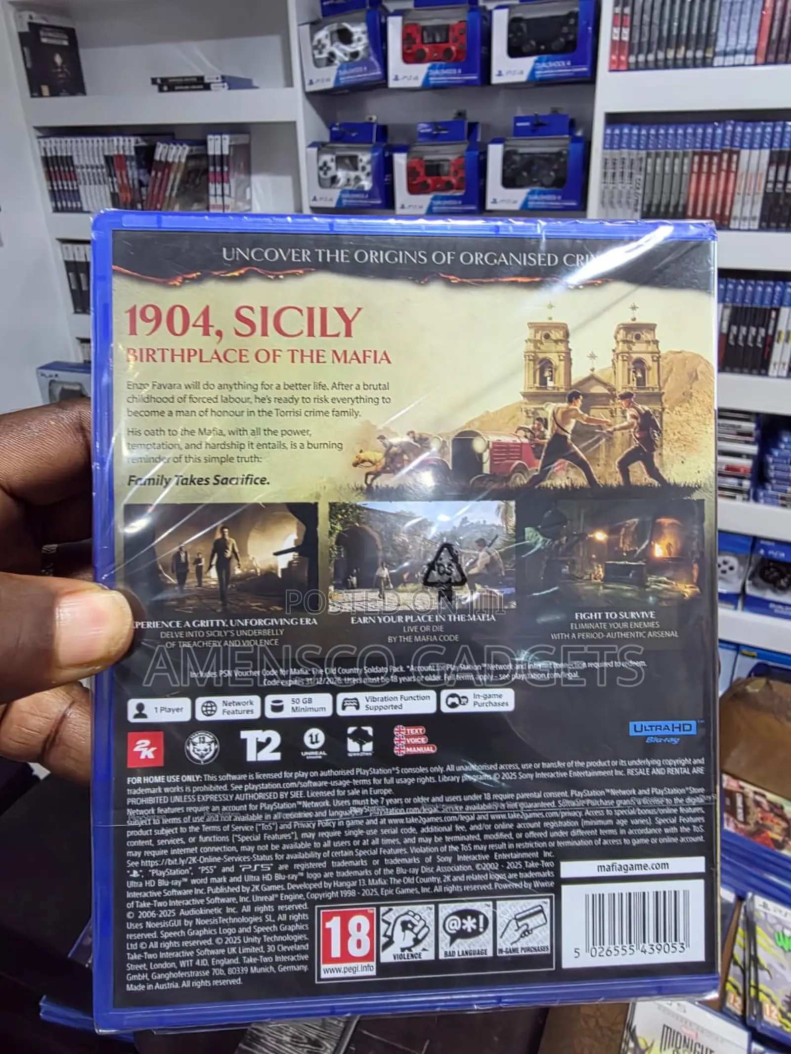 PS5 Mafia the Old Country
