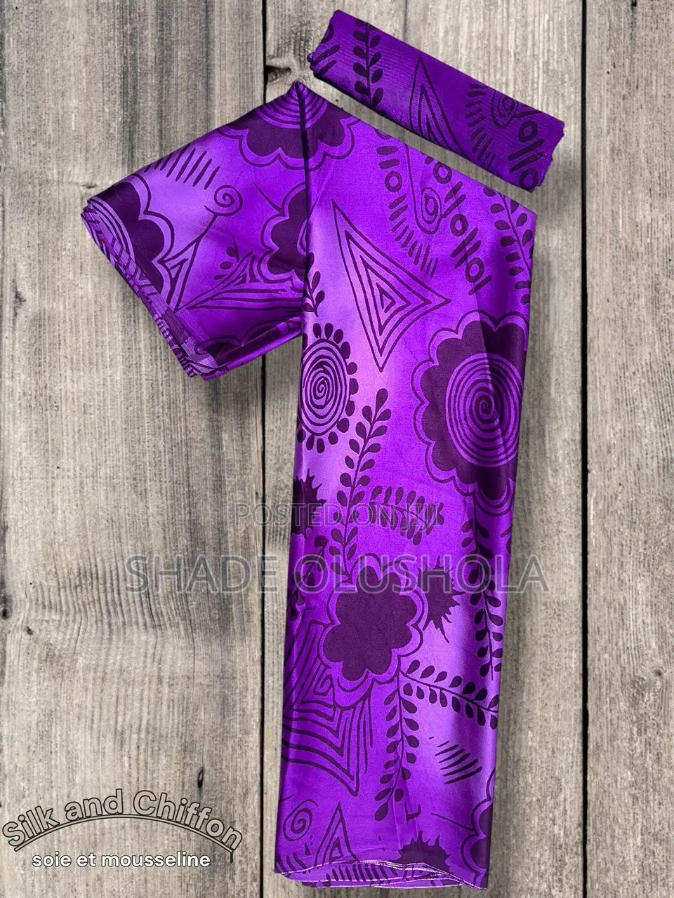 Silk and Chiffon Material