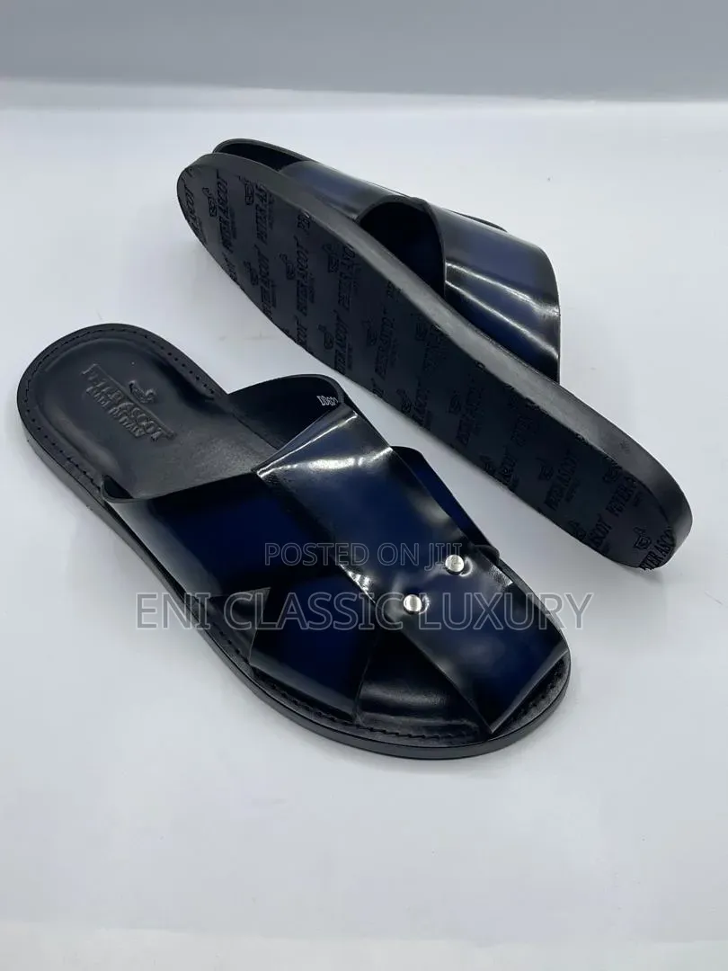 Robert Cavalli Luxury Leather Slippers Collection Best Quality Well