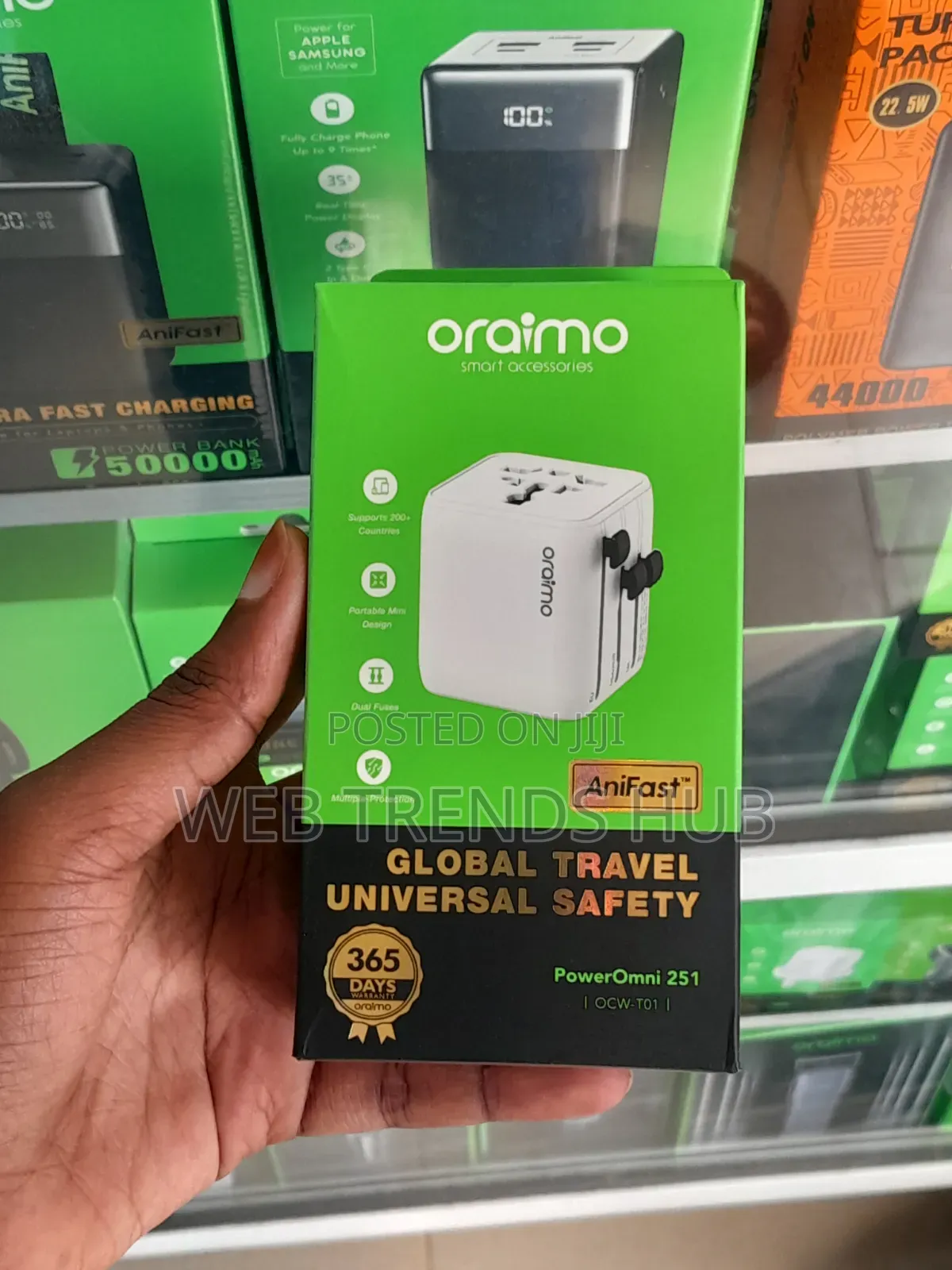 Brand New Oraimo PowerOmni 251 Universal Travel Adapter (OCW-T01)