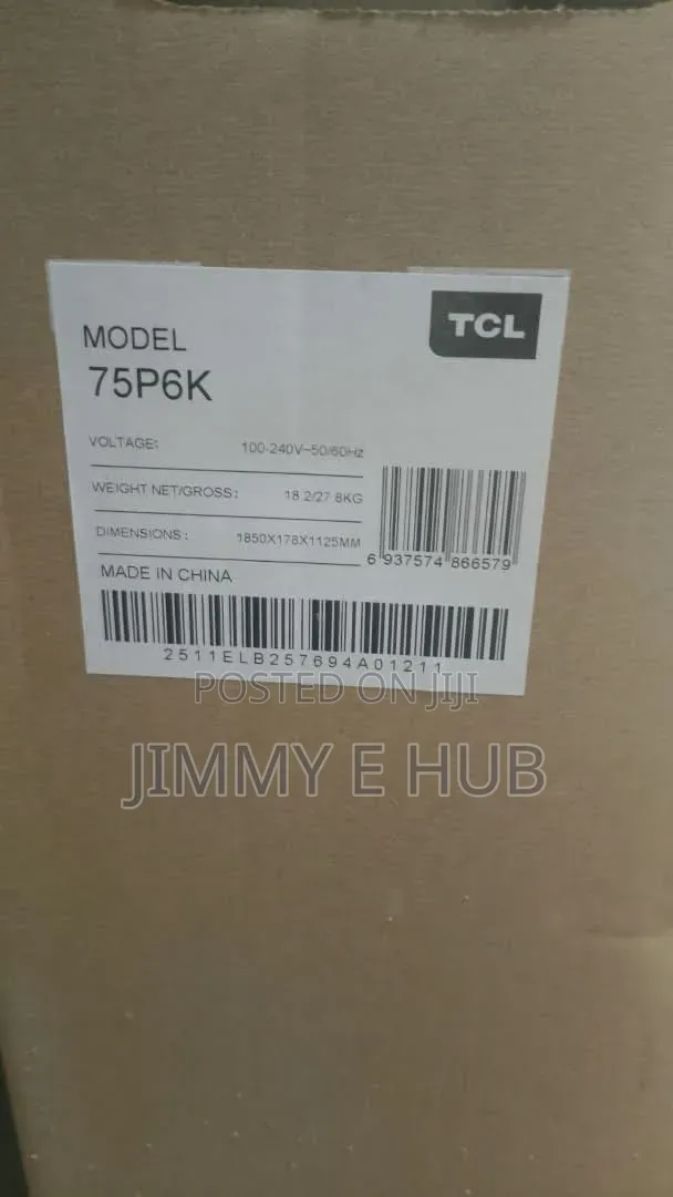 TCL 75" 4k HDR Smart TV
