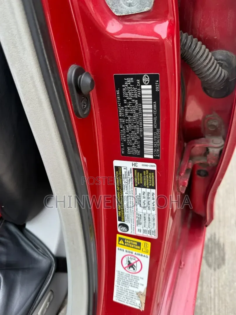 Toyota Camry 2008 Red
