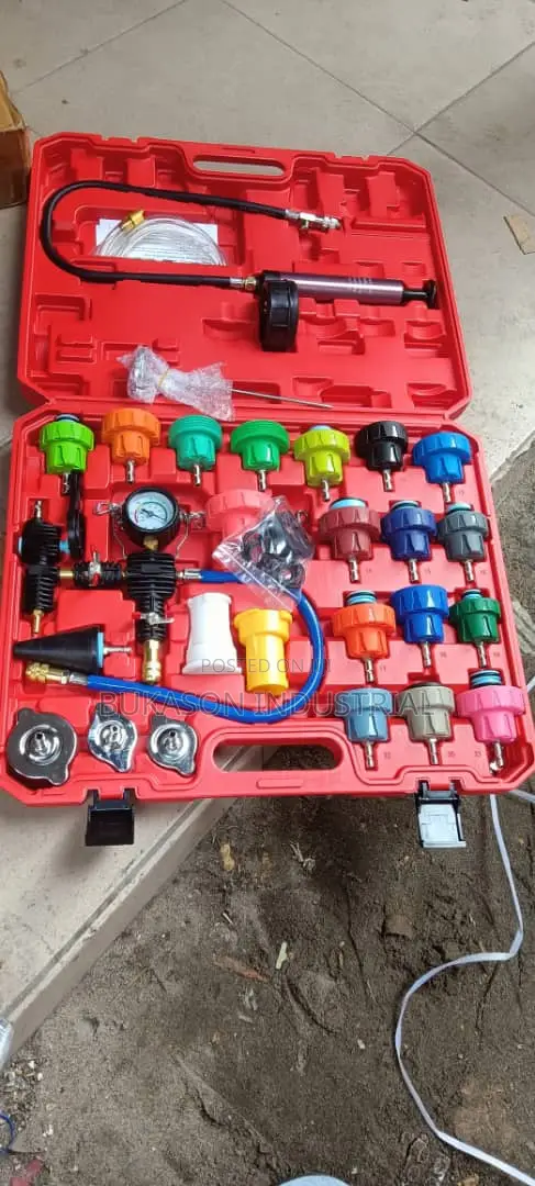Professional Car Radiator Pressure Tester Kit - Heavy Duty Cooling Sys
