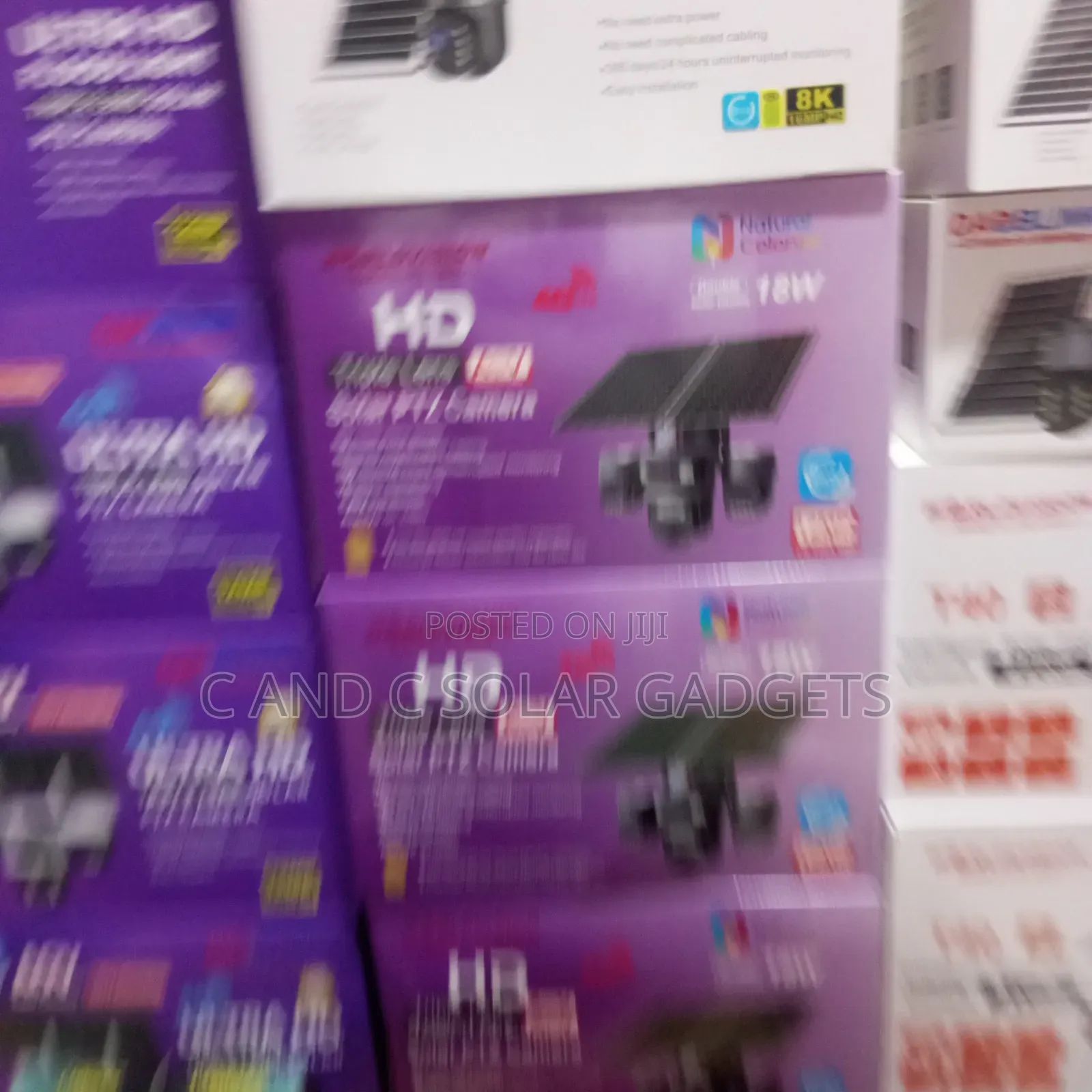 Triple Lens Ubox Double Panels CCTV Camera