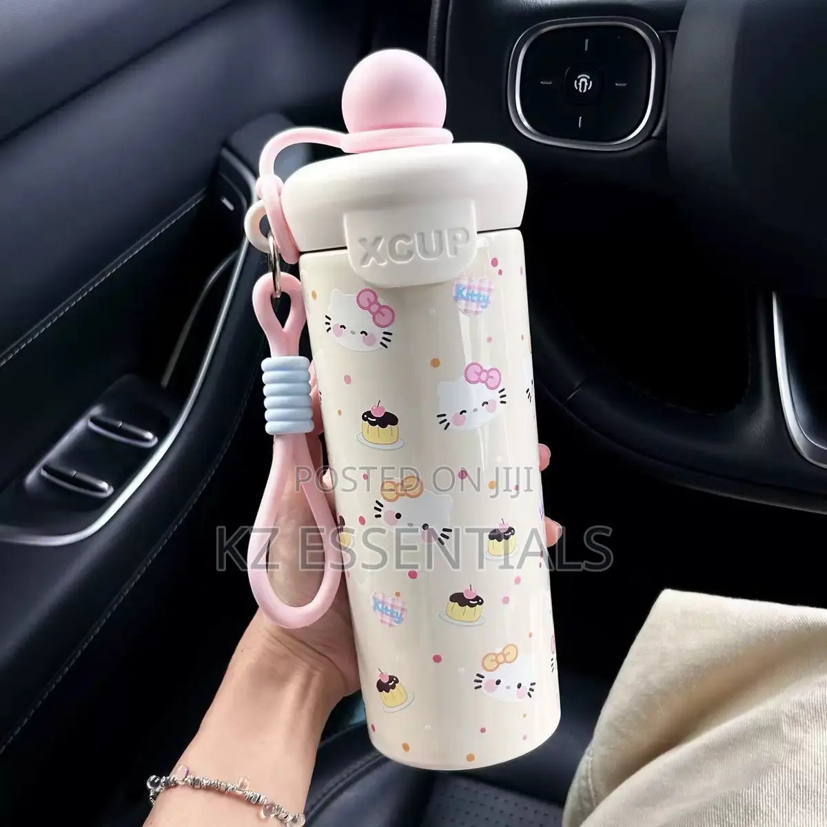 Stainless Steel Insulated Water Bottle With Straw & Strap