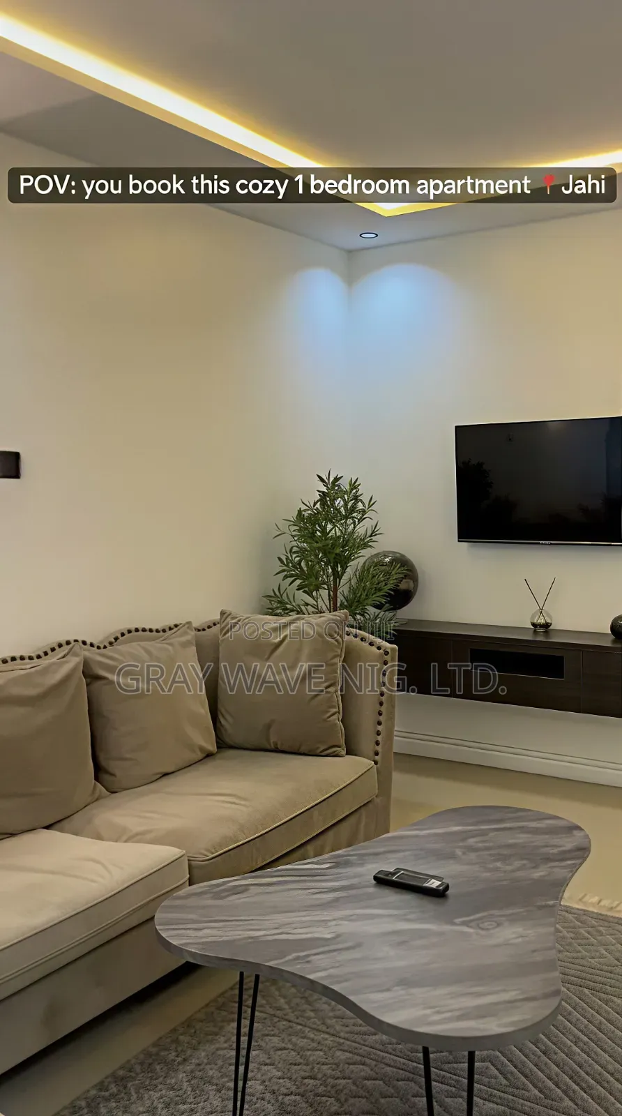 Furnished 1bdrm Apartment in Jahi for rent