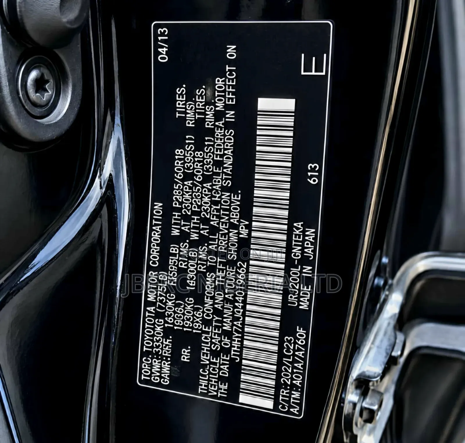 Toyota Land Cruiser 2013 Black