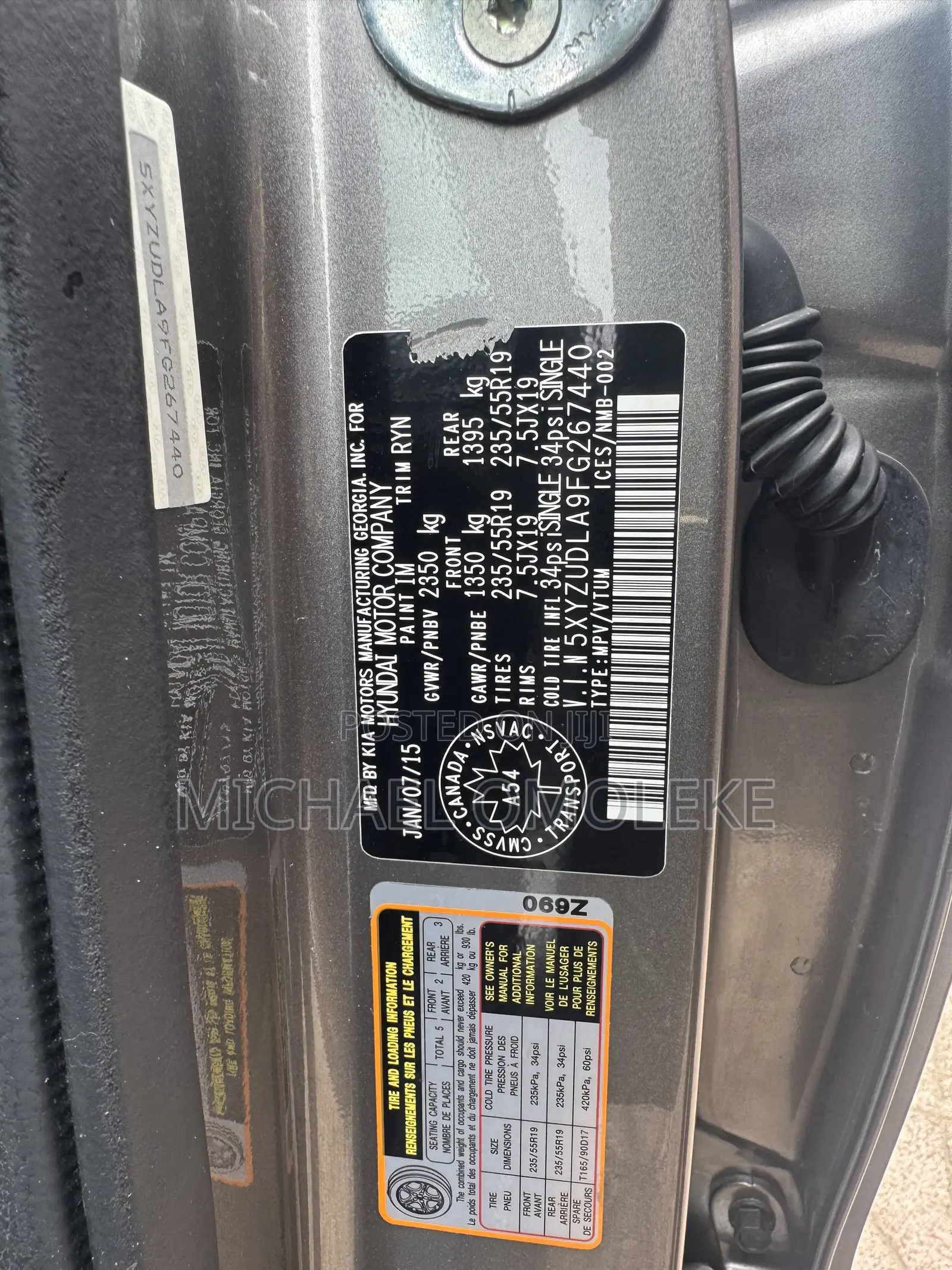 Hyundai Santa Fe 2015 Gray
