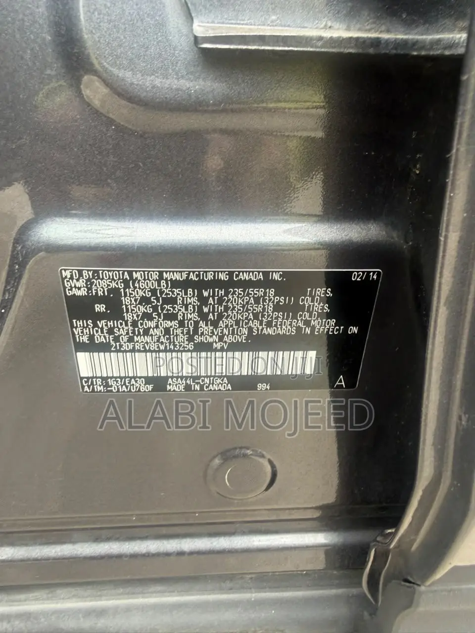 Toyota RAV4 Limited 4dr SUV (2.5L 4cyl 6A) 2014 Gray