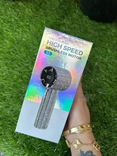 199-Speed Handheld Violent Turbine Diamond-Encrusted USB Fan
