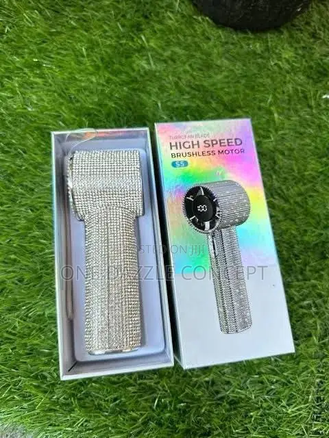 199-Speed Handheld Violent Turbine Diamond-Encrusted USB Fan
