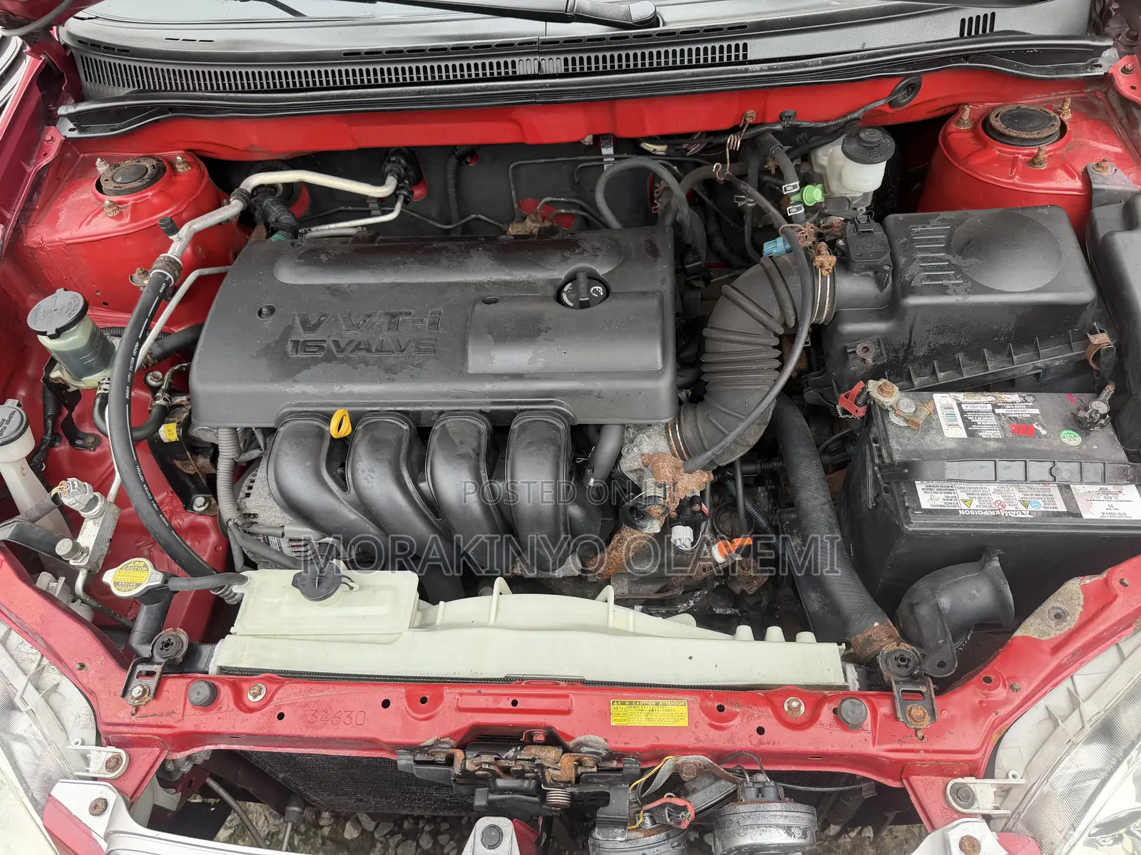 Toyota Corolla Sedan 2003 Red