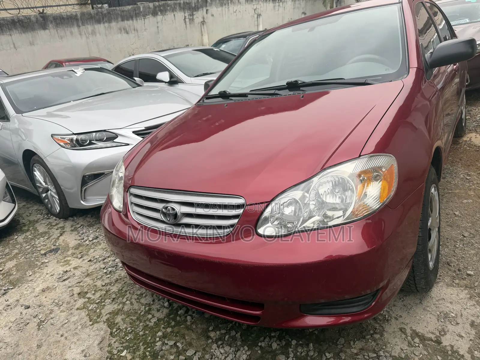 Toyota Corolla Sedan 2003 Red