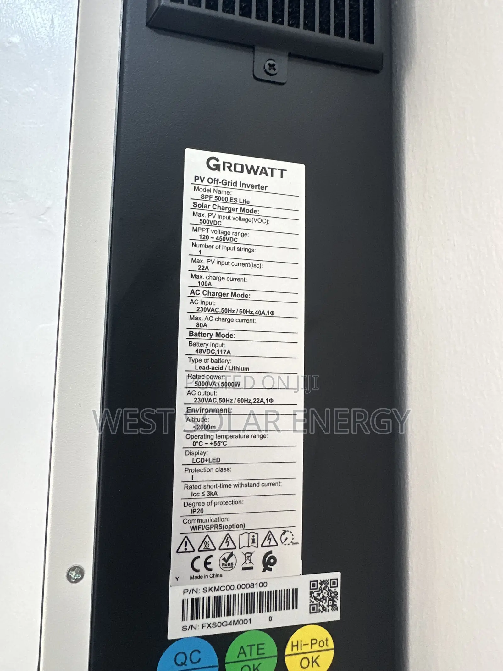 5kva 48 Growatt Hybrid Solar Inverter
