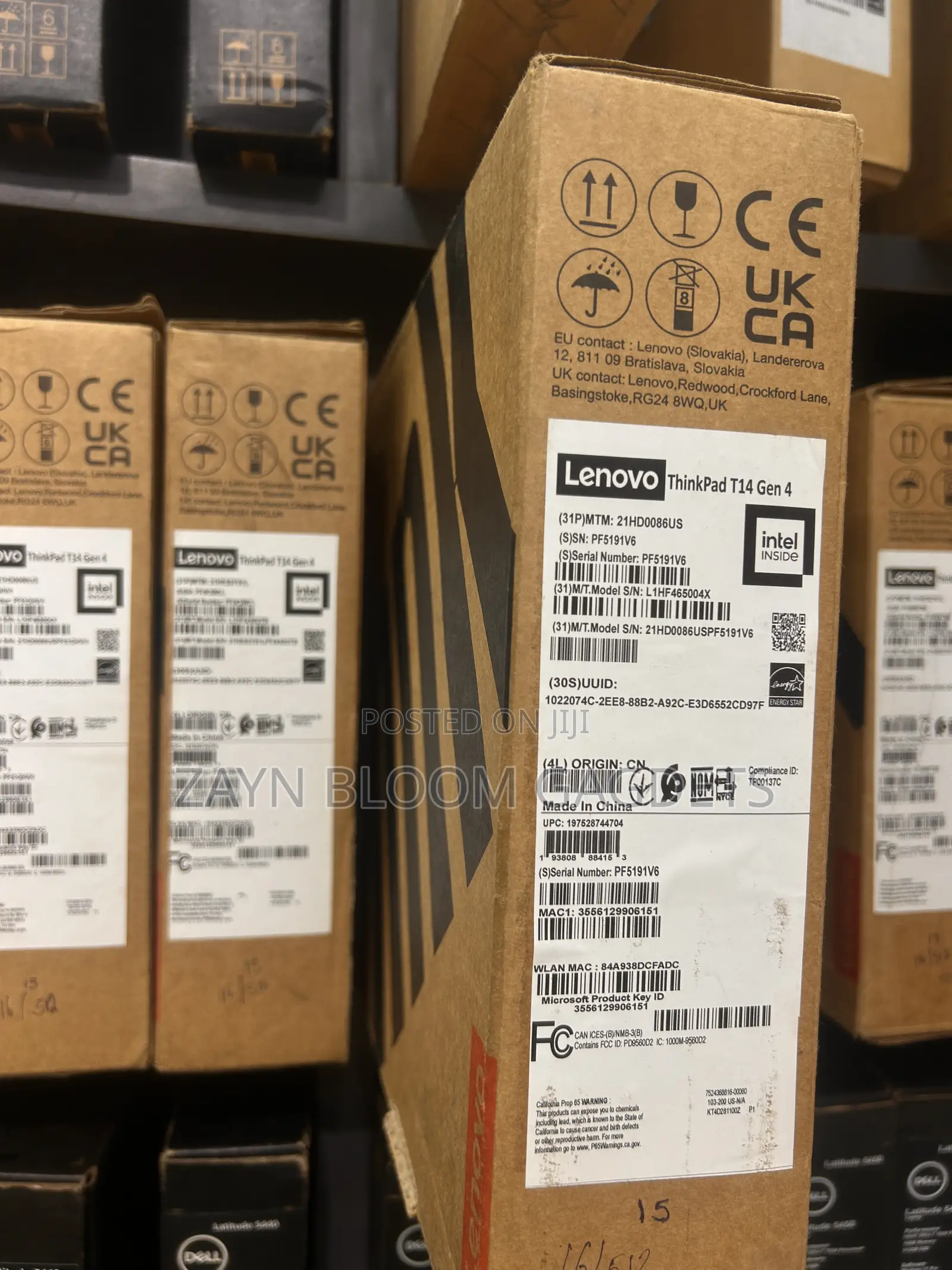 New Laptop Lenovo ThinkPad T14 G4 16GB Intel Core i5 SSD 512GB