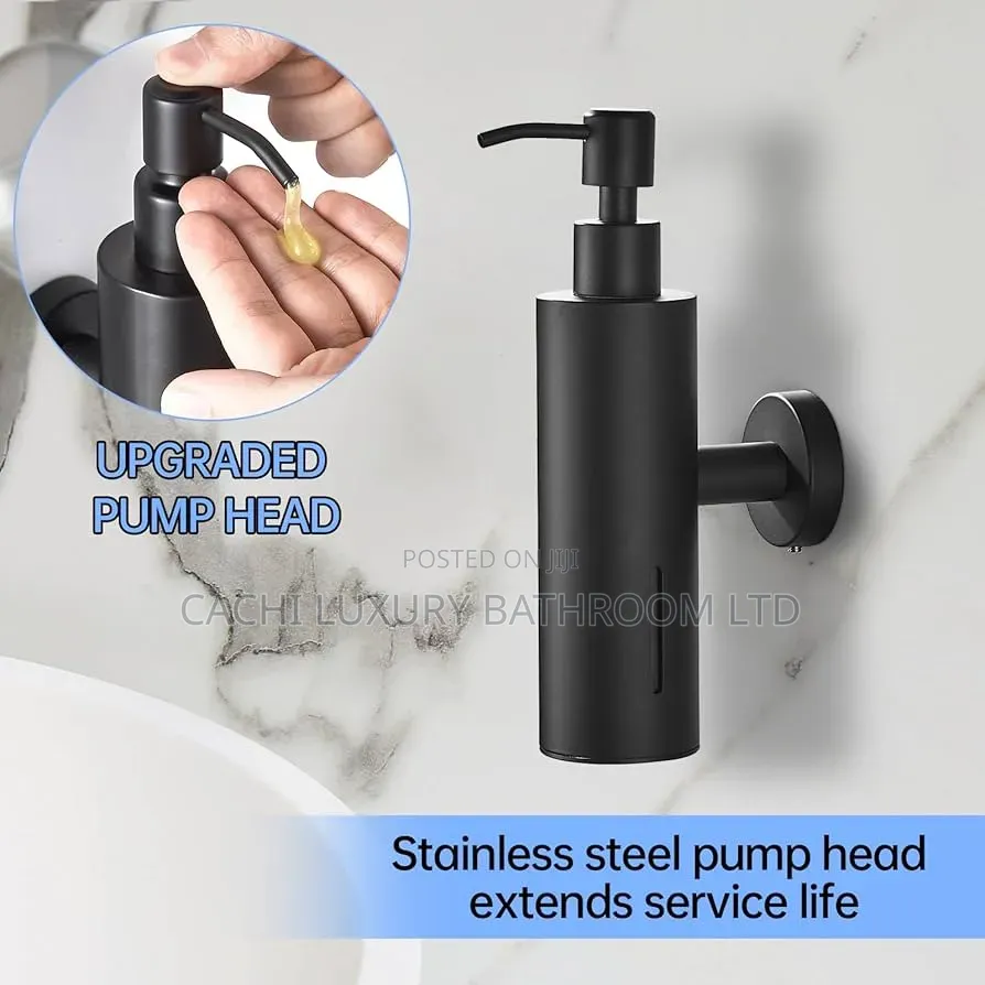 Wall-Mounted Stainless-Steel Liquid Soap Dispenser