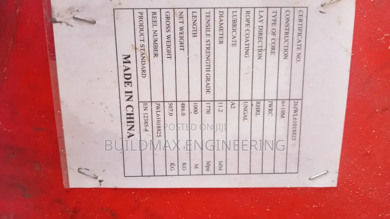 11mm Steel Wire Rope